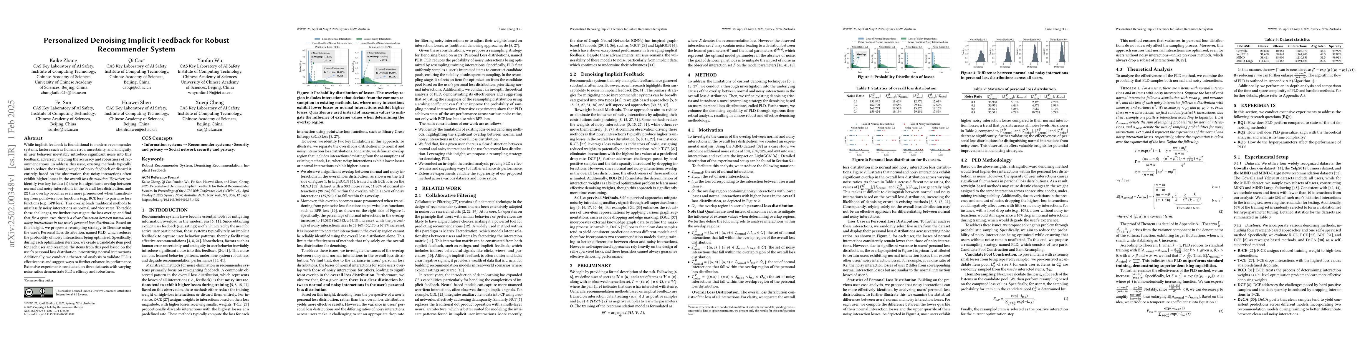 Thumbnail for Personalized Denoising Implicit Feedback for Robust Recommender System