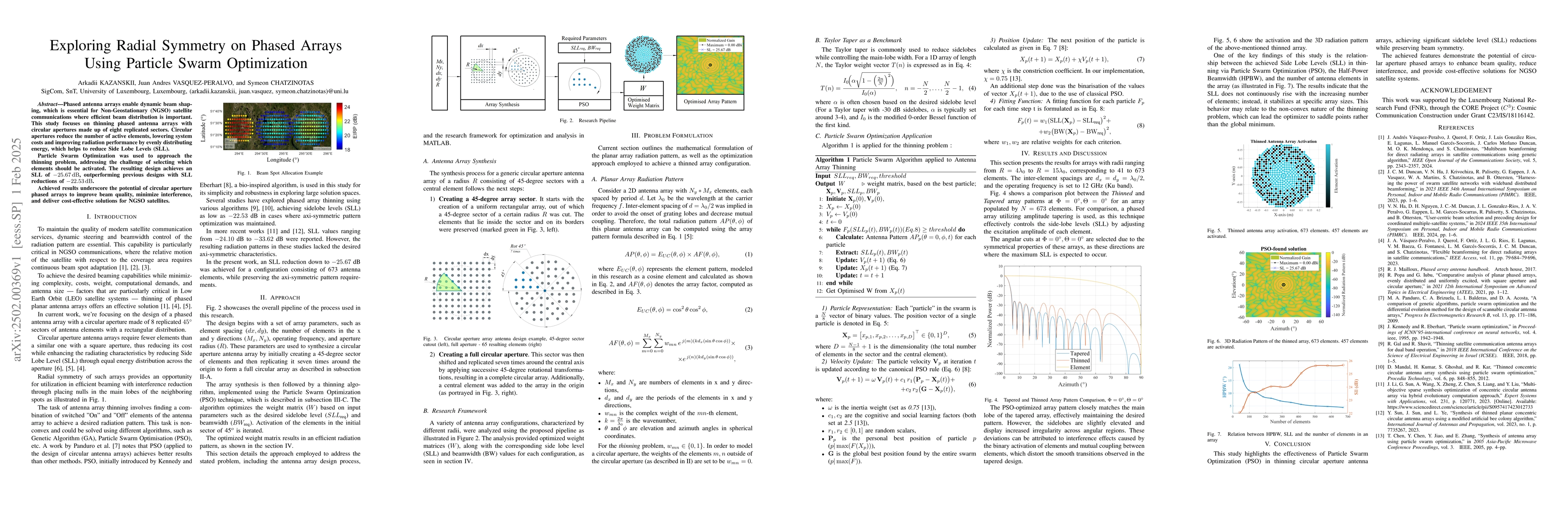 Thumbnail for Exploring Radial Symmetry on Phased Arrays Using Particle Swarm
  Optimization