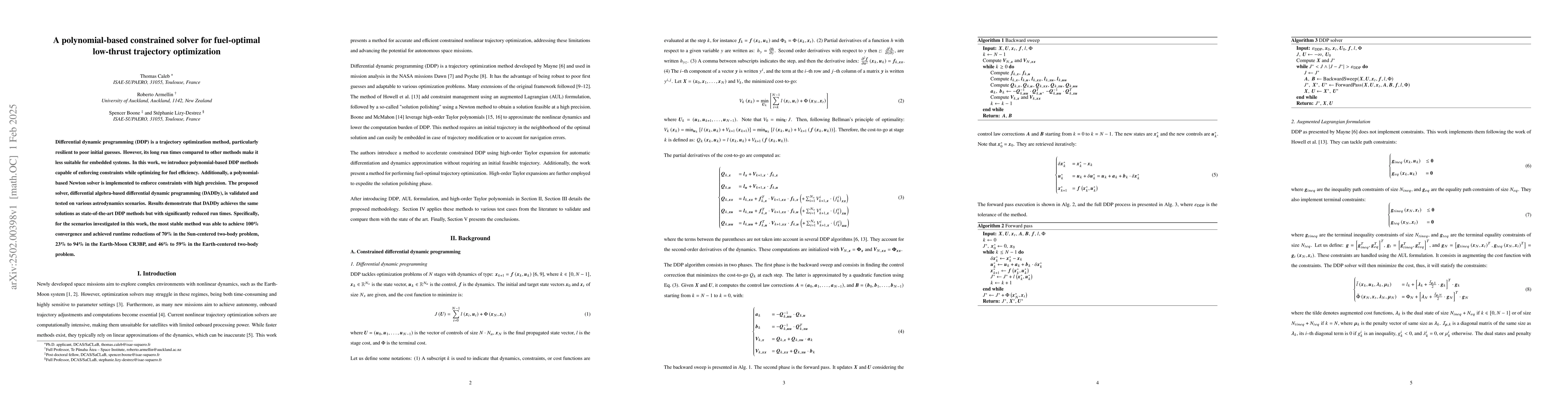 Thumbnail for A polynomial-based constrained solver for fuel-optimal low-thrust
  trajectory optimization