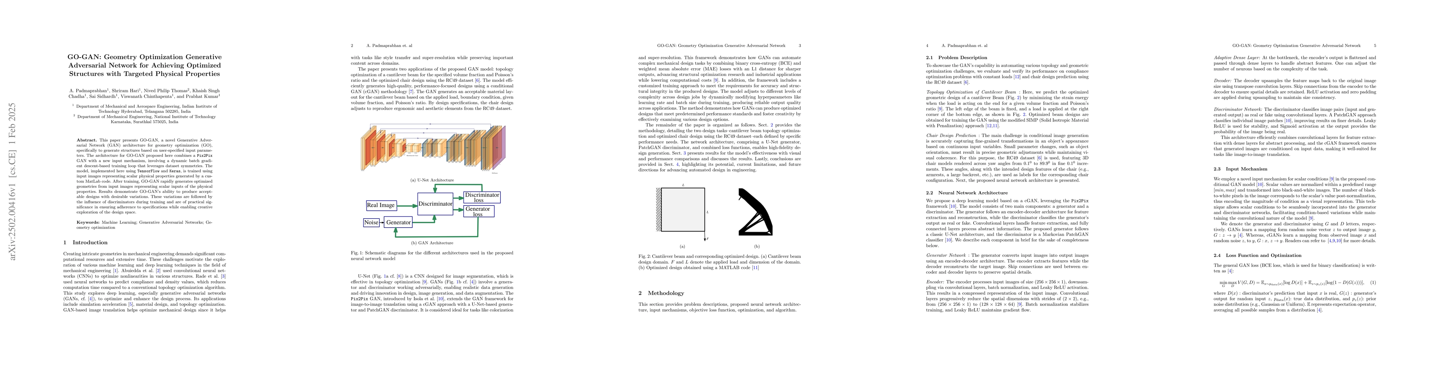 Thumbnail for GO-GAN: Geometry Optimization Generative Adversarial Network for
  Achieving Optimized Structures with Targeted Physical Properties