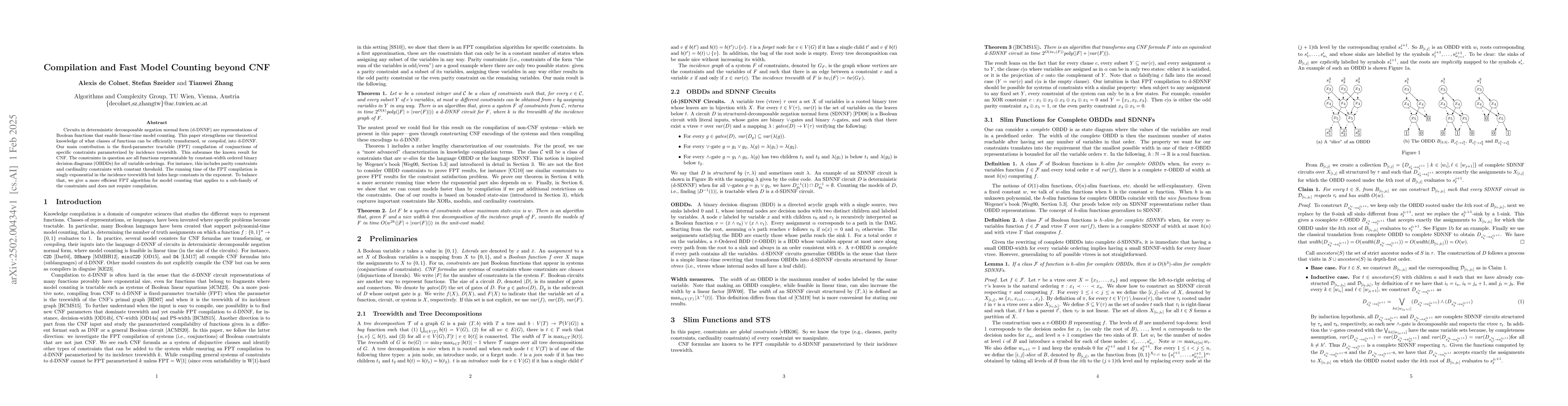 Thumbnail for Compilation and Fast Model Counting beyond CNF