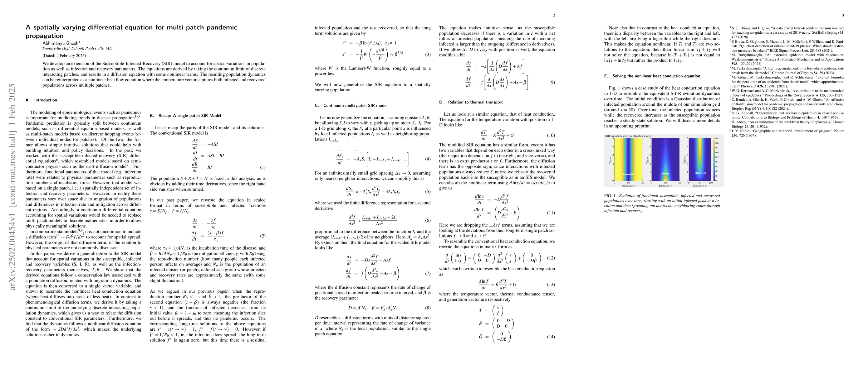 Thumbnail for A spatially varying differential equation for multi-patch pandemic
  propagation