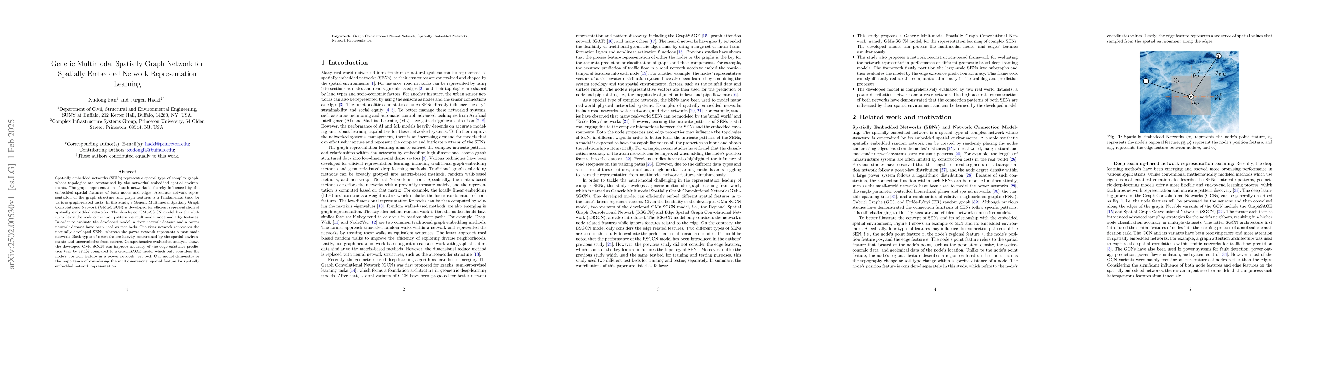 Thumbnail for Generic Multimodal Spatially Graph Network for Spatially Embedded
  Network Representation Learning
