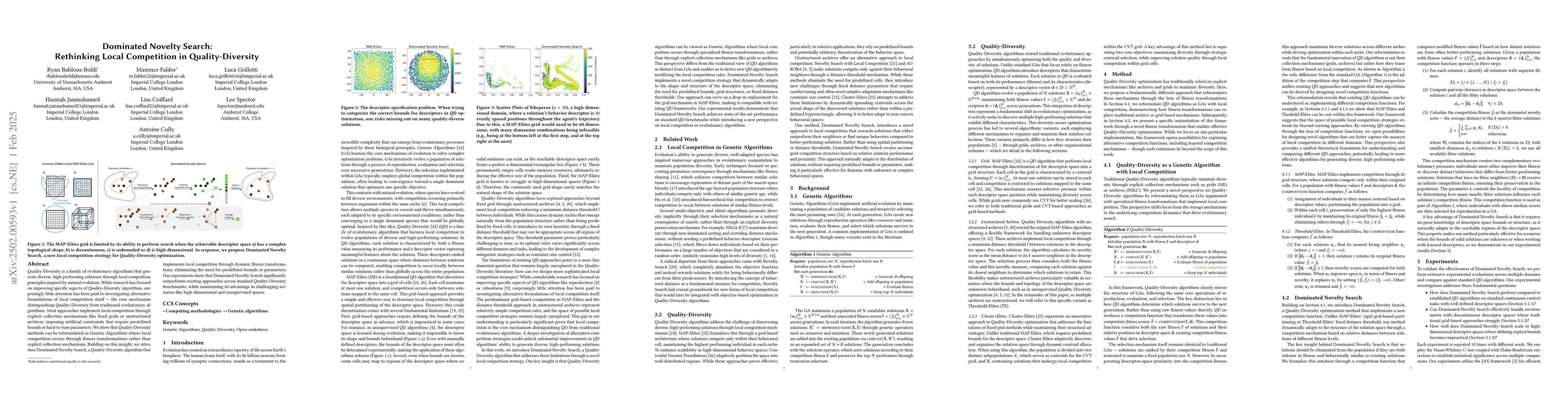 Thumbnail for Dominated Novelty Search: Rethinking Local Competition in
  Quality-Diversity
