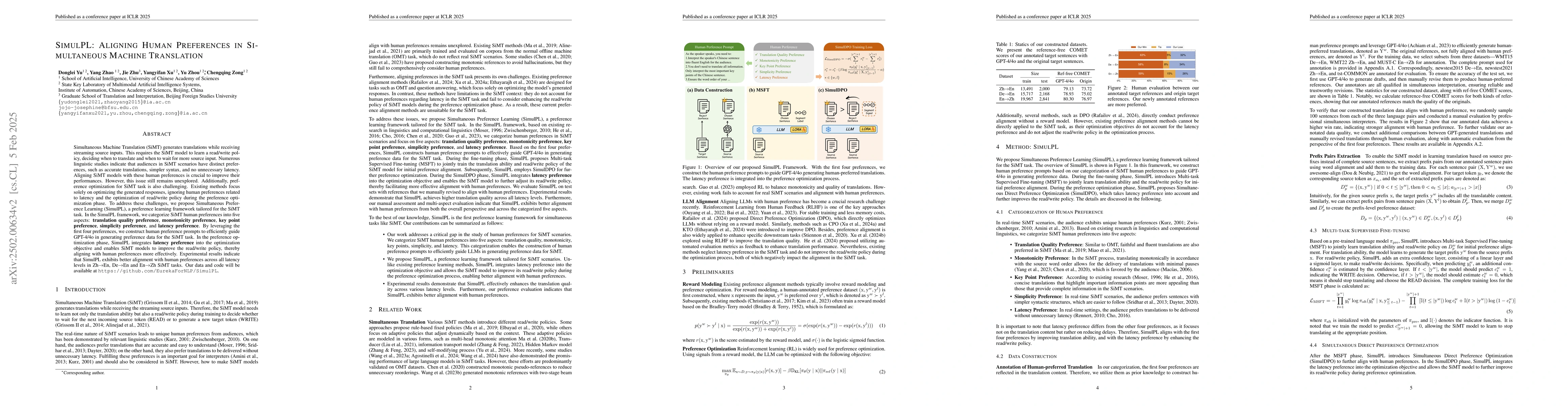 Thumbnail for SimulPL: Aligning Human Preferences in Simultaneous Machine Translation