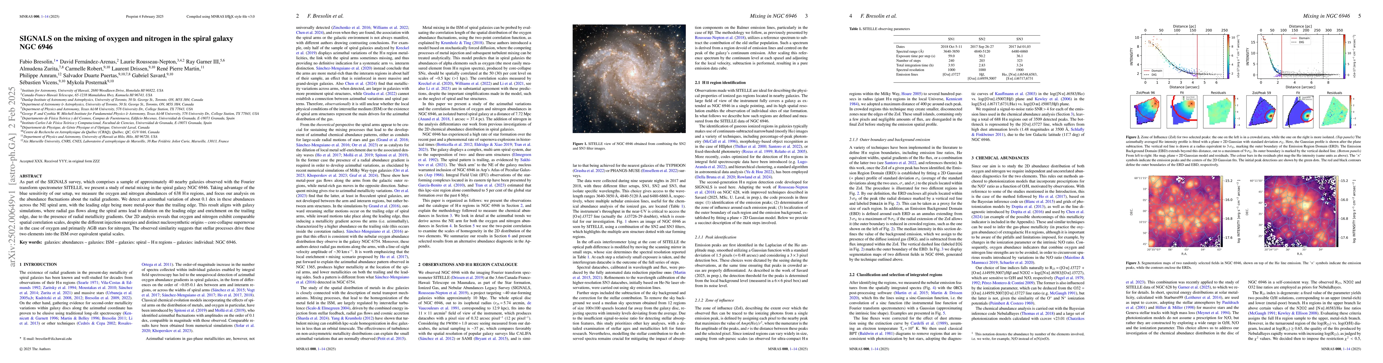 Thumbnail for SIGNALS on the mixing of oxygen and nitrogen in the spiral galaxy NGC
  6946