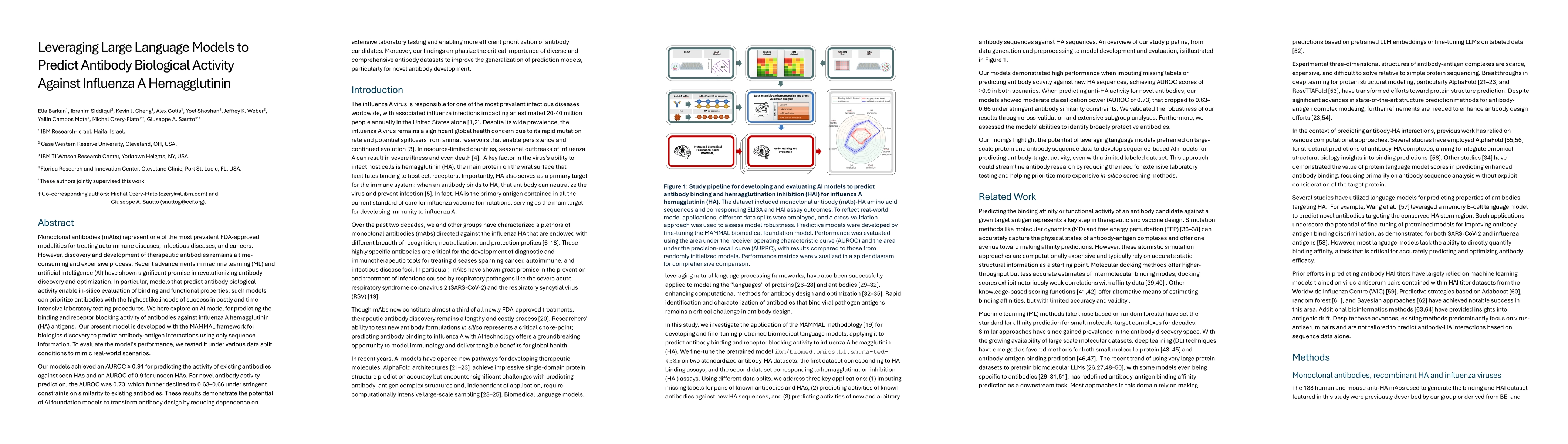 Thumbnail for Leveraging Large Language Models to Predict Antibody Biological Activity
  Against Influenza A Hemagglutinin