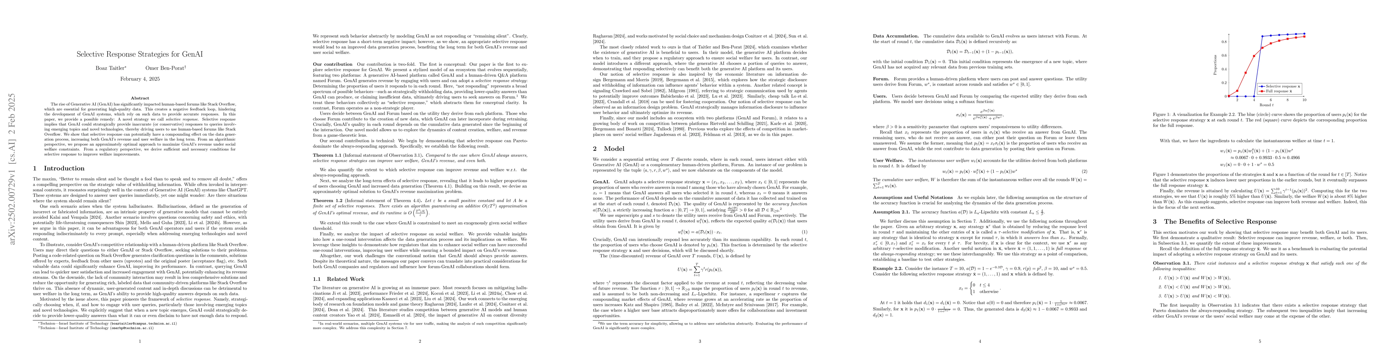 Thumbnail for Selective Response Strategies for GenAI