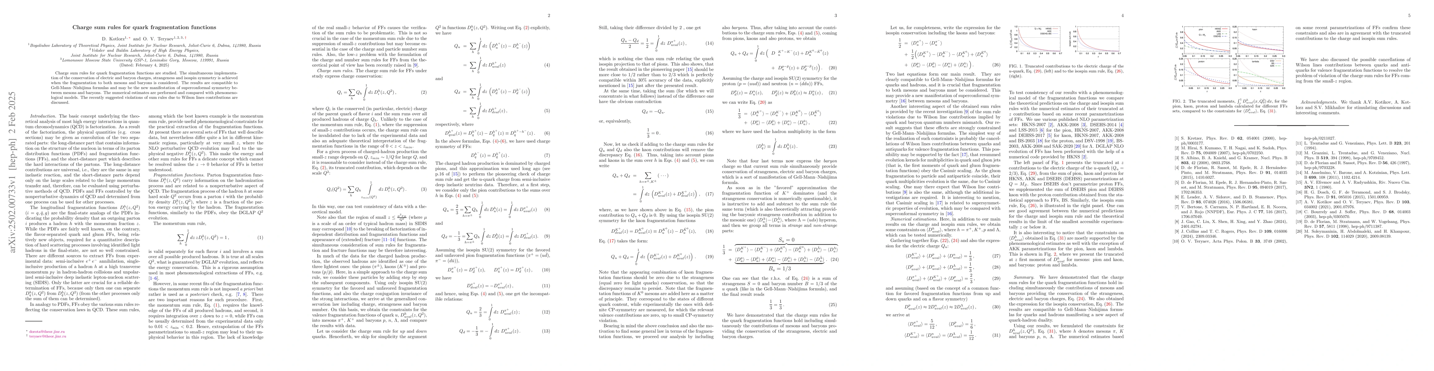 Thumbnail for Charge sum rules for quark fragmentation functions