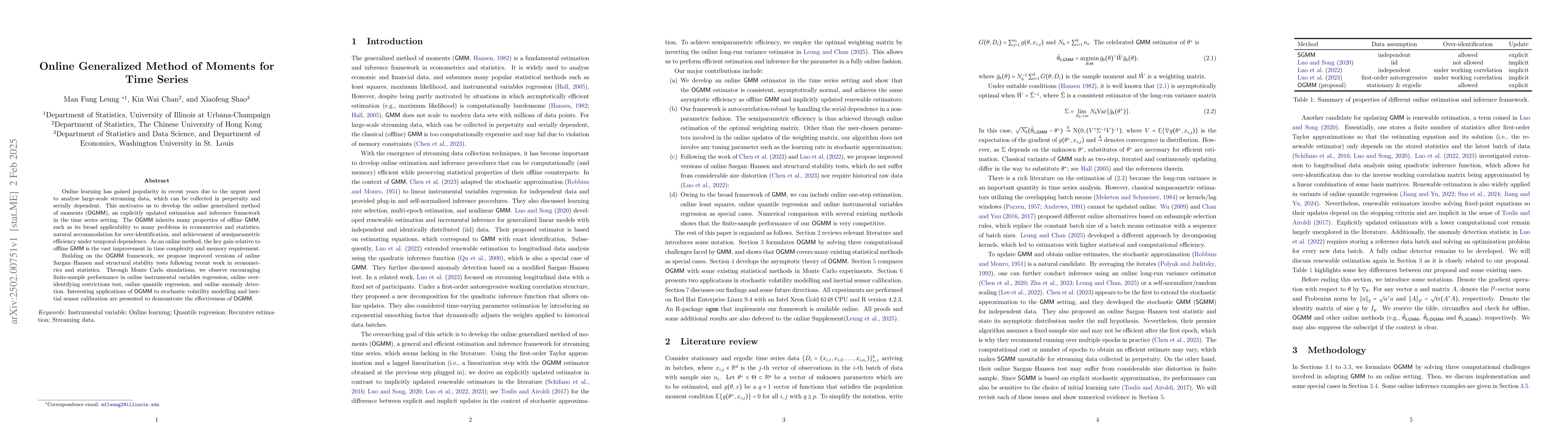 Thumbnail for Online Generalized Method of Moments for Time Series