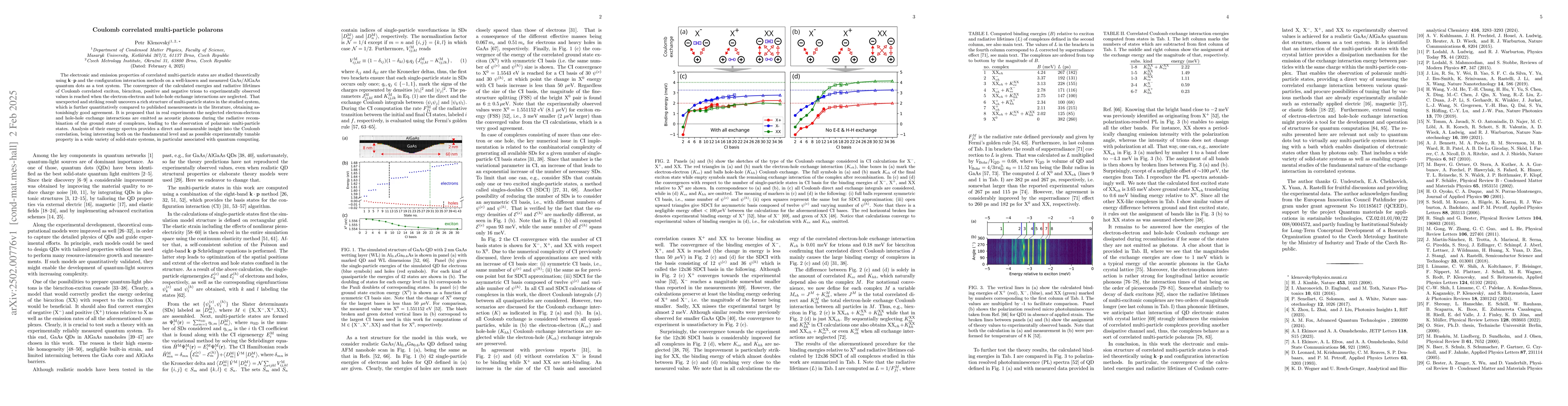 Thumbnail for Coulomb correlated multi-particle polarons