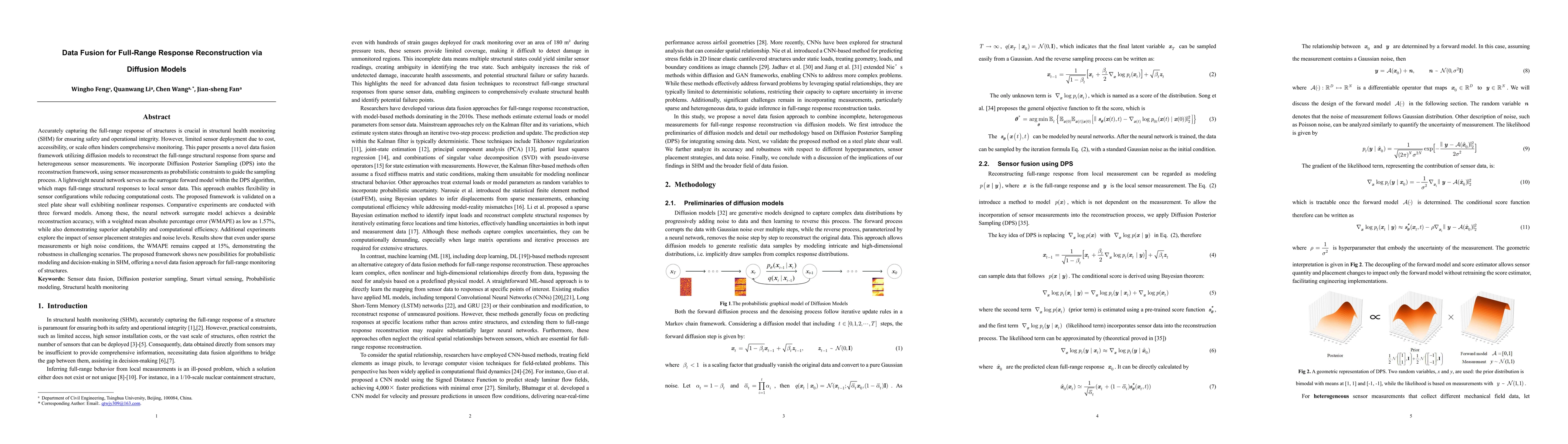 Thumbnail for Data Fusion for Full-Range Response Reconstruction via Diffusion Models