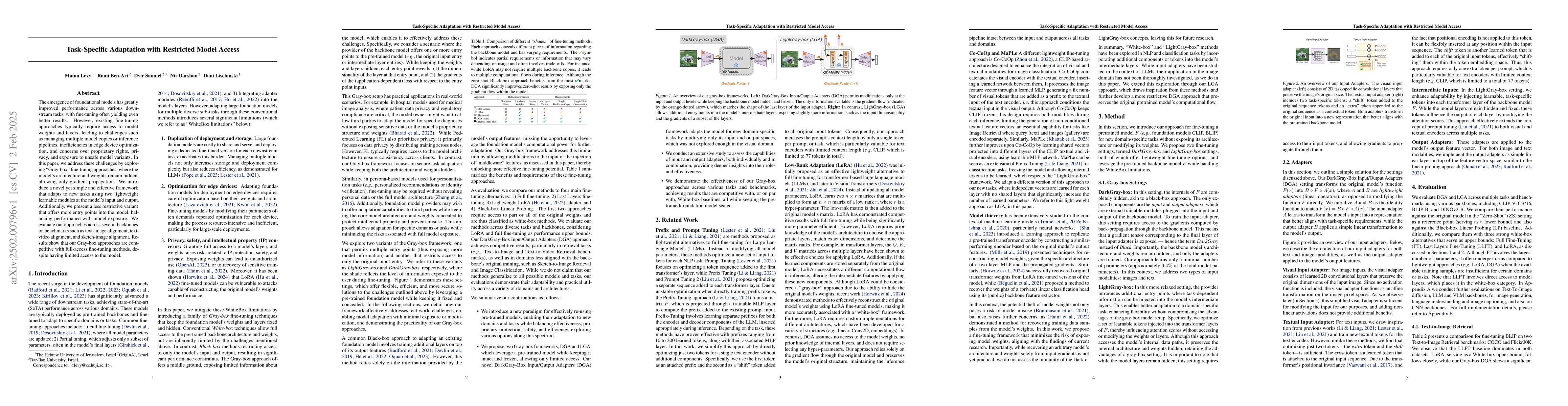 Thumbnail for Task-Specific Adaptation with Restricted Model Access