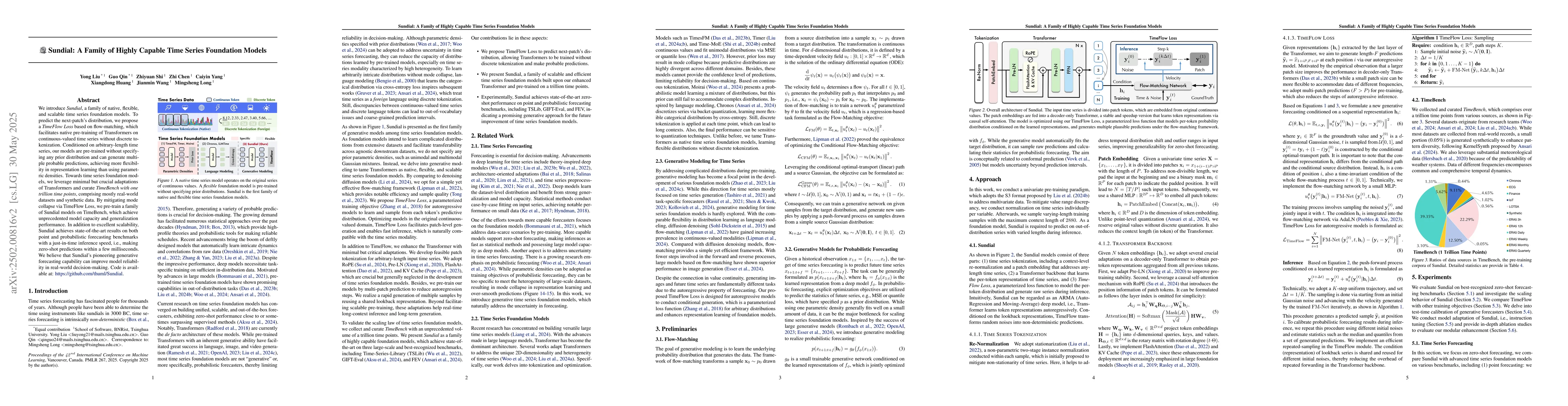 Thumbnail for Sundial: A Family of Highly Capable Time Series Foundation Models