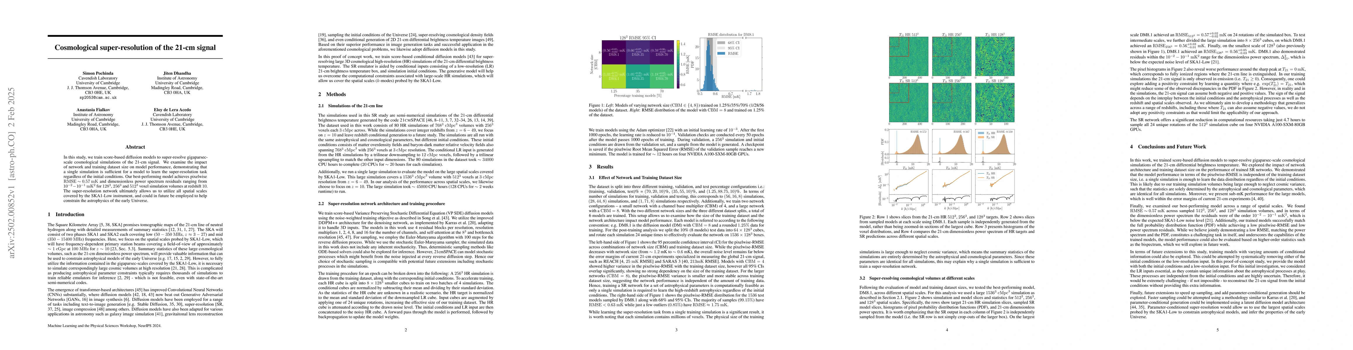 Thumbnail for Cosmological super-resolution of the 21-cm signal