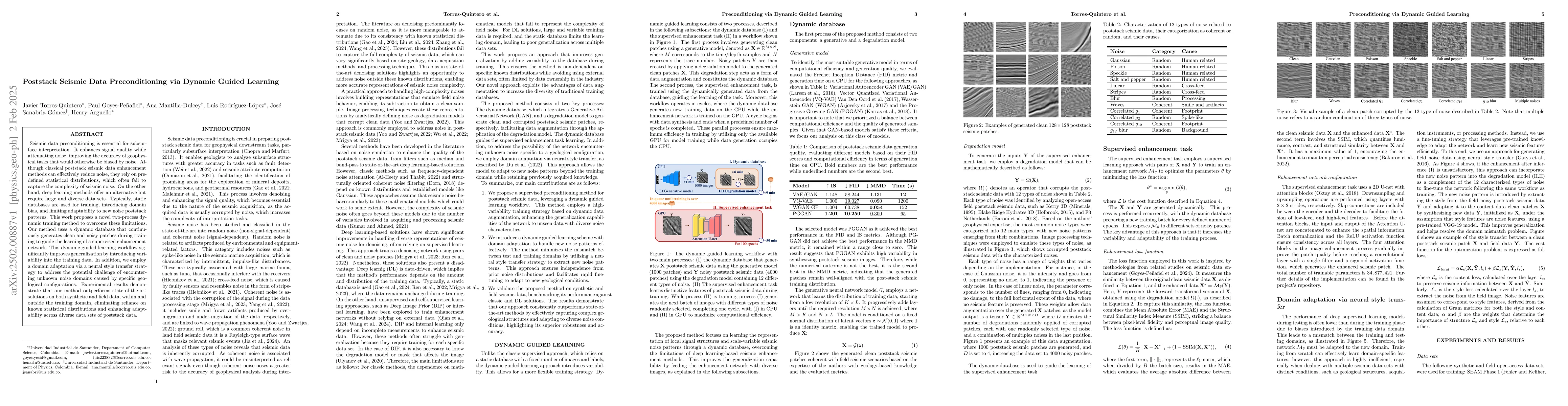 Thumbnail for Poststack Seismic Data Preconditioning via Dynamic Guided Learning