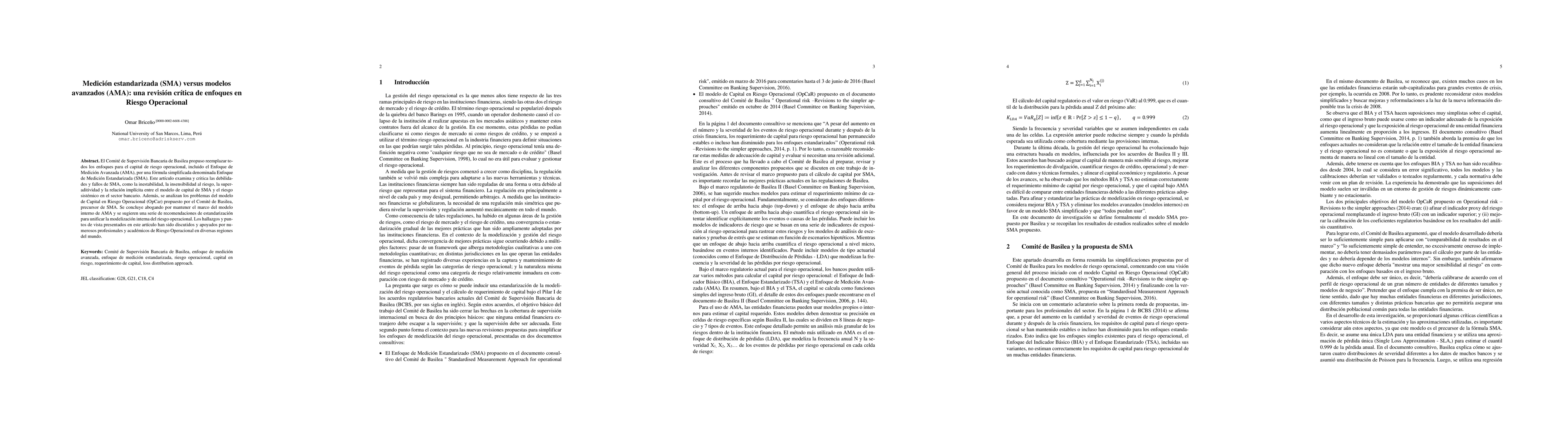 Thumbnail for Standardized Measurement Approach (SMA) vs Advanced Measurement
  Approaches (AMA): A Critical Review of Approaches in Operational Risk