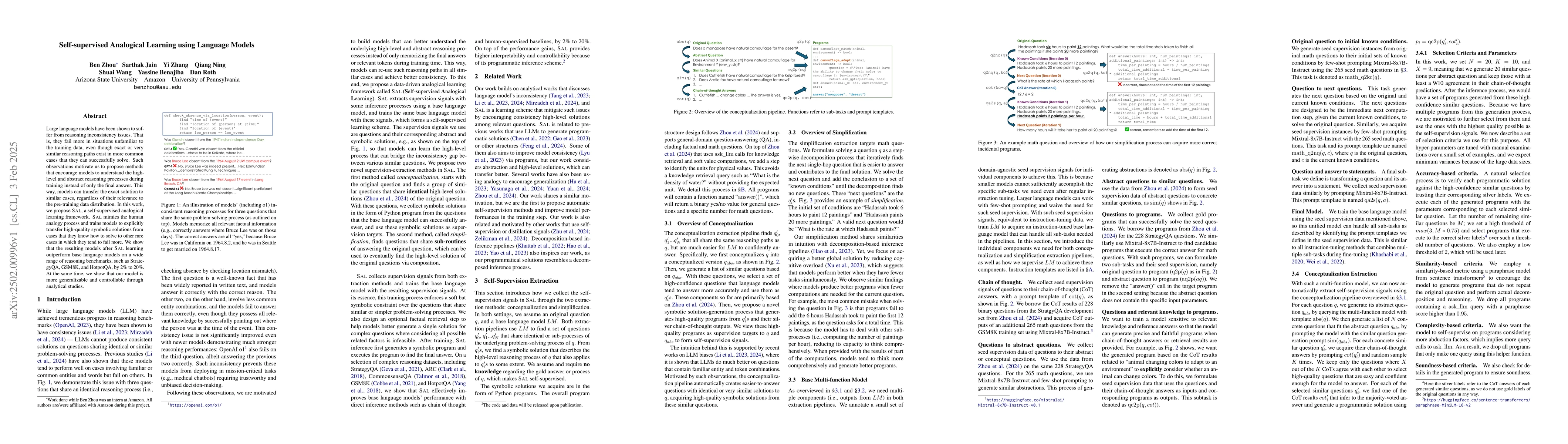 Thumbnail for Self-supervised Analogical Learning using Language Models