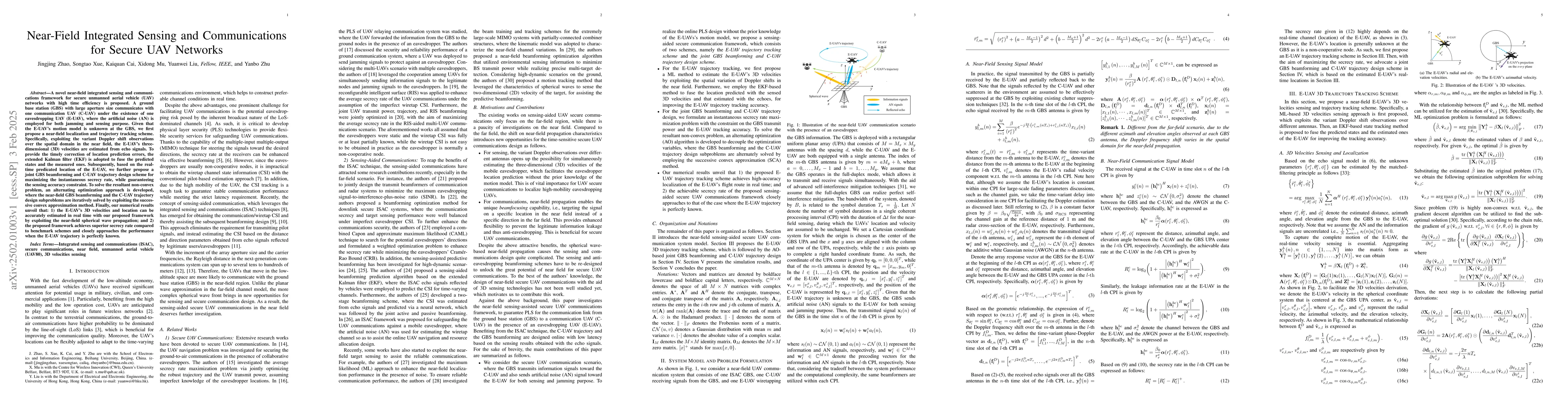 Thumbnail for Near-Field Integrated Sensing and Communications for Secure UAV Networks