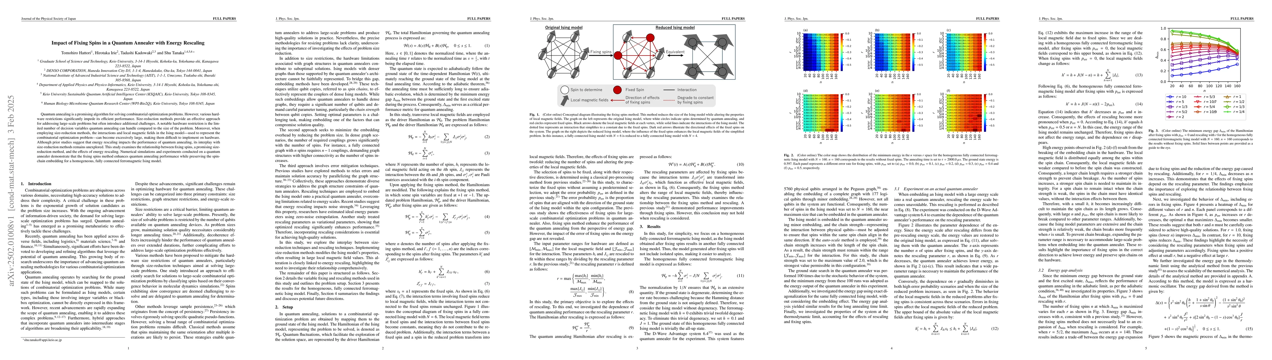 Thumbnail for Impact of Fixing Spins in a Quantum Annealer with Energy Rescaling