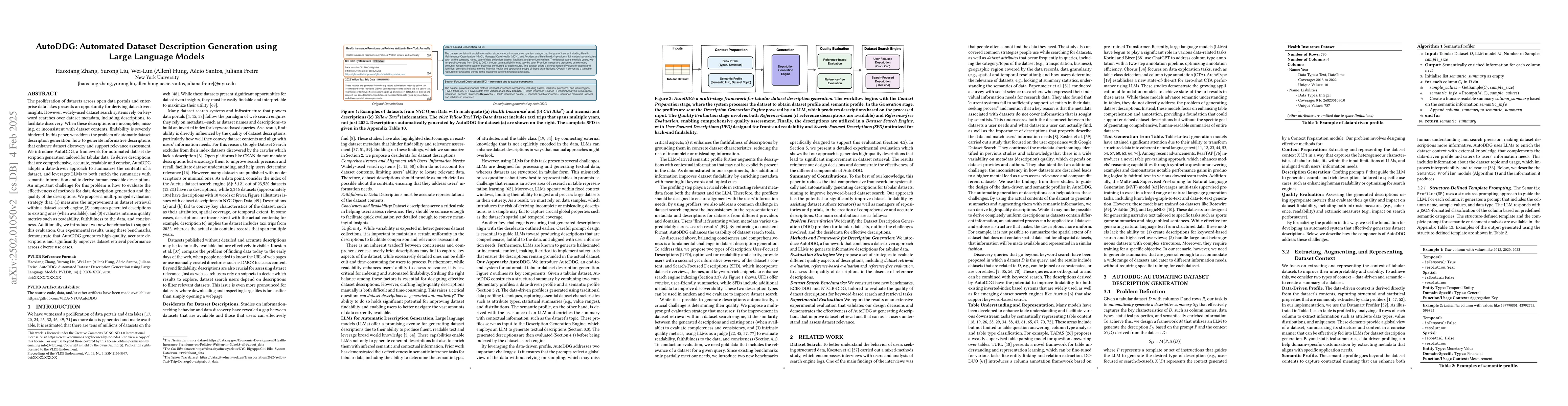 Thumbnail for AutoDDG: Automated Dataset Description Generation using Large Language
  Models