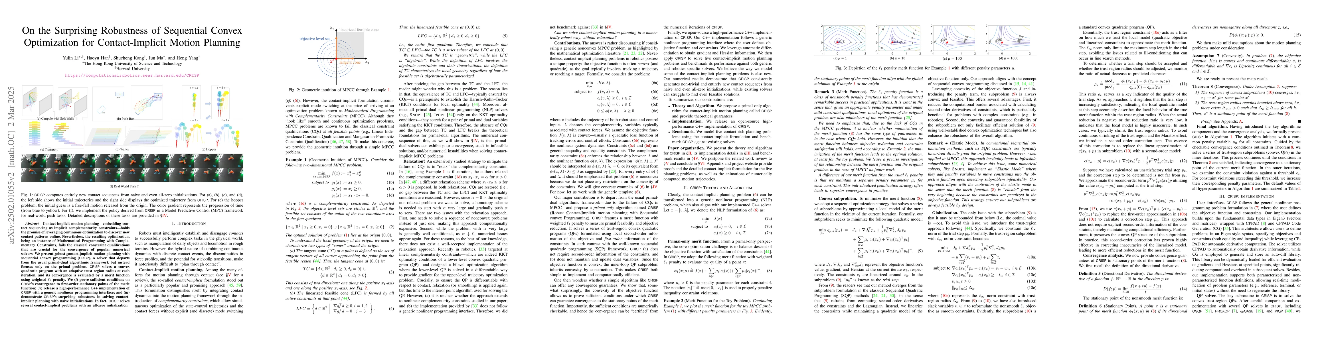 Thumbnail for On the Surprising Robustness of Sequential Convex Optimization for
  Contact-Implicit Motion Planning