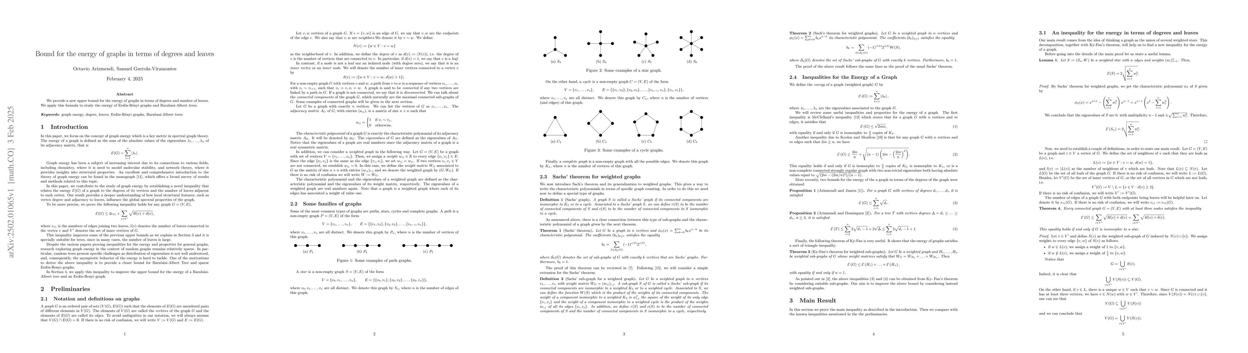 Thumbnail for Bound for the energy of graphs in terms of degrees and leaves