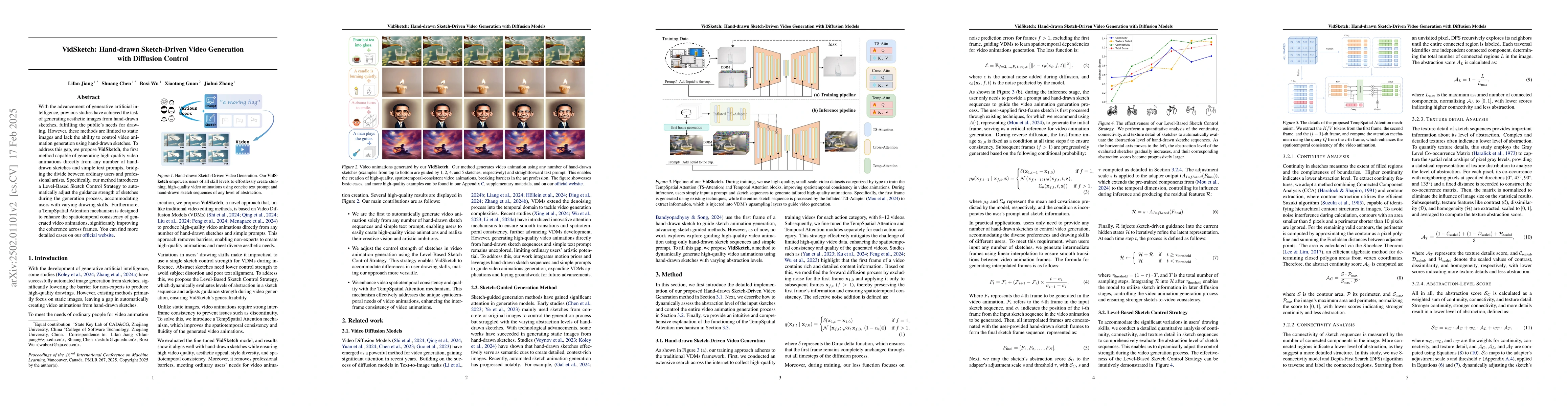 Thumbnail for VidSketch: Hand-drawn Sketch-Driven Video Generation with Diffusion
  Control