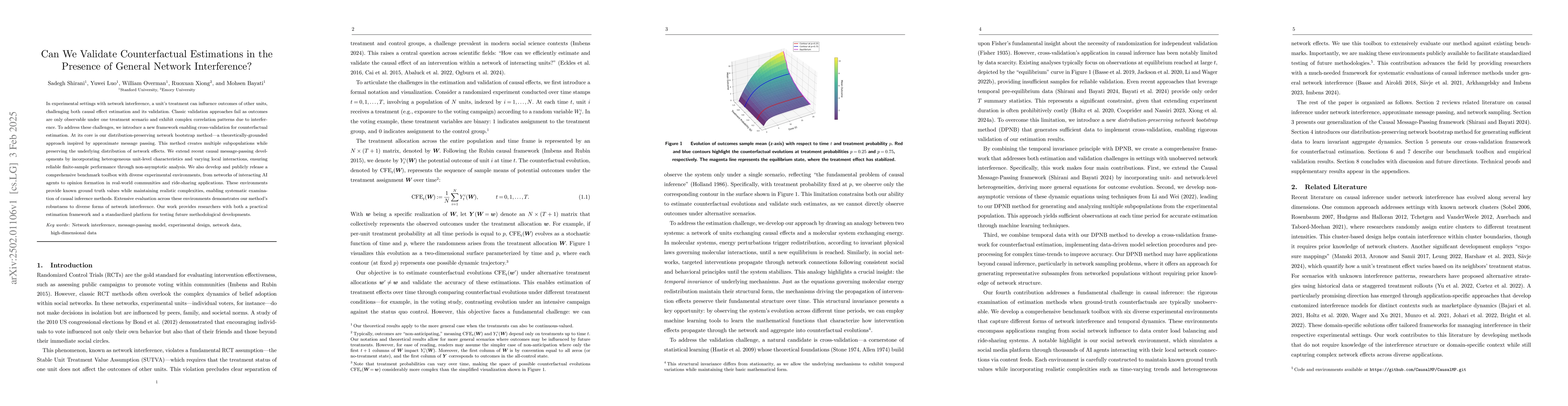 Thumbnail for Can We Validate Counterfactual Estimations in the Presence of General
  Network Interference?
