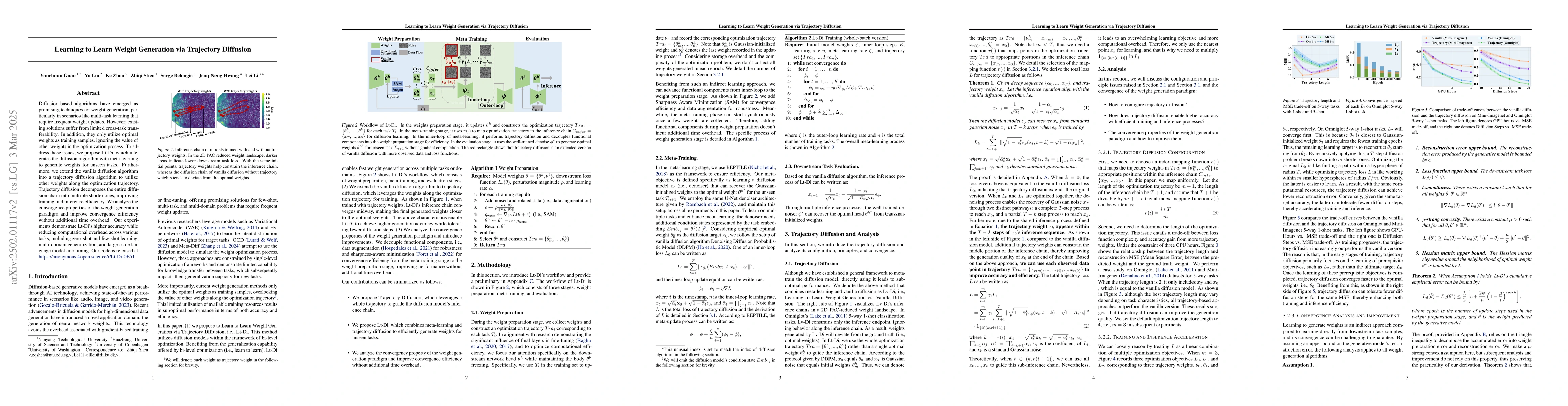 Thumbnail for Learning to Learn Weight Generation via Trajectory Diffusion