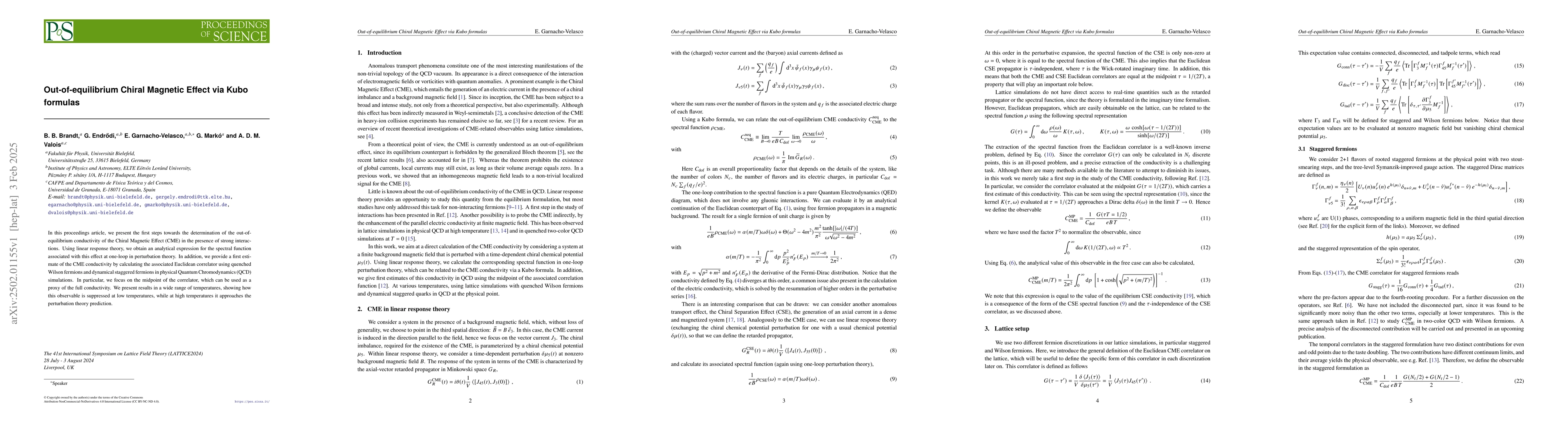 Thumbnail for Out-of-equilibrium Chiral Magnetic Effect via Kubo formulas