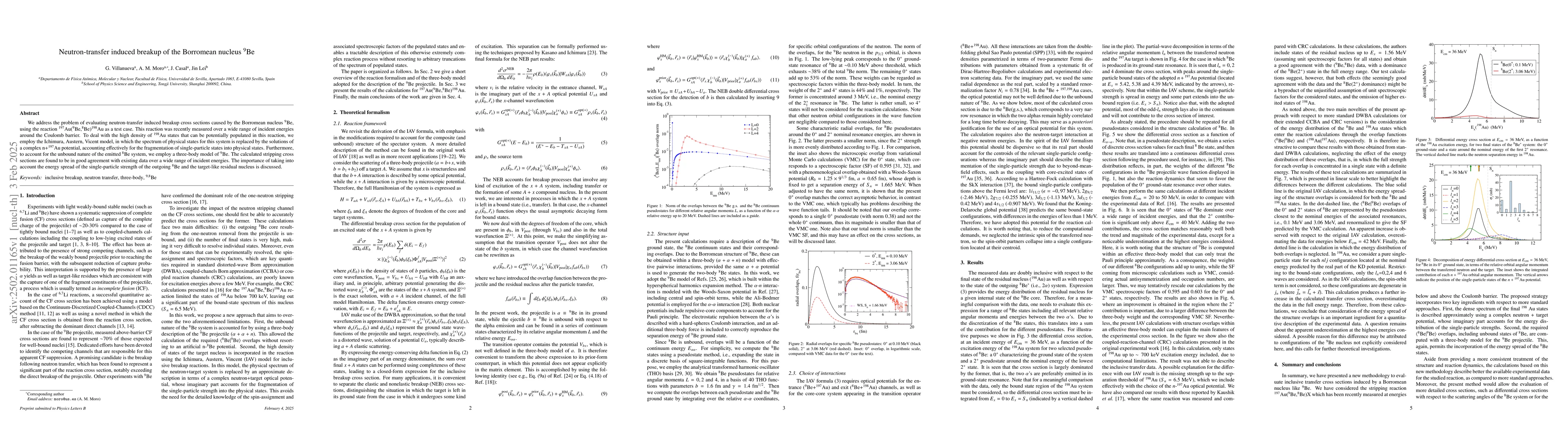 Thumbnail for Neutron-transfer induced breakup of the Borromean nucleus $^9$Be