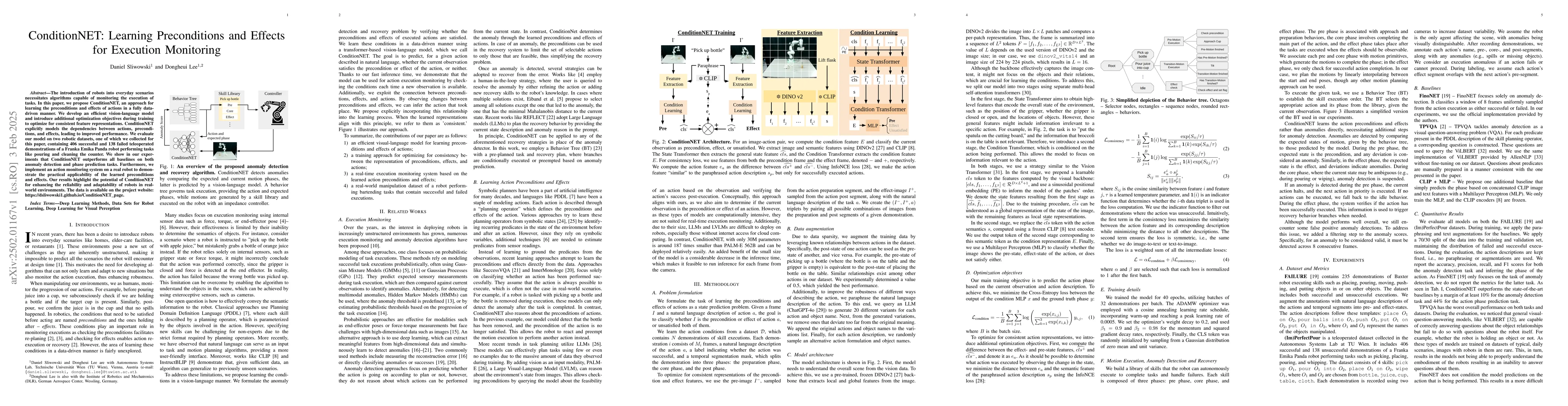 Thumbnail for ConditionNET: Learning Preconditions and Effects for Execution
  Monitoring
