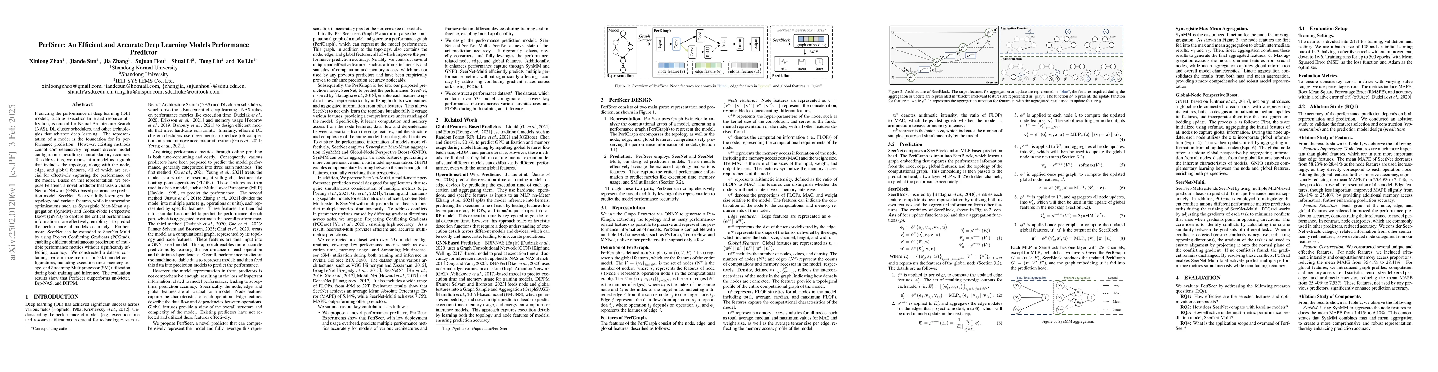 Thumbnail for PerfSeer: An Efficient and Accurate Deep Learning Models Performance
  Predictor
