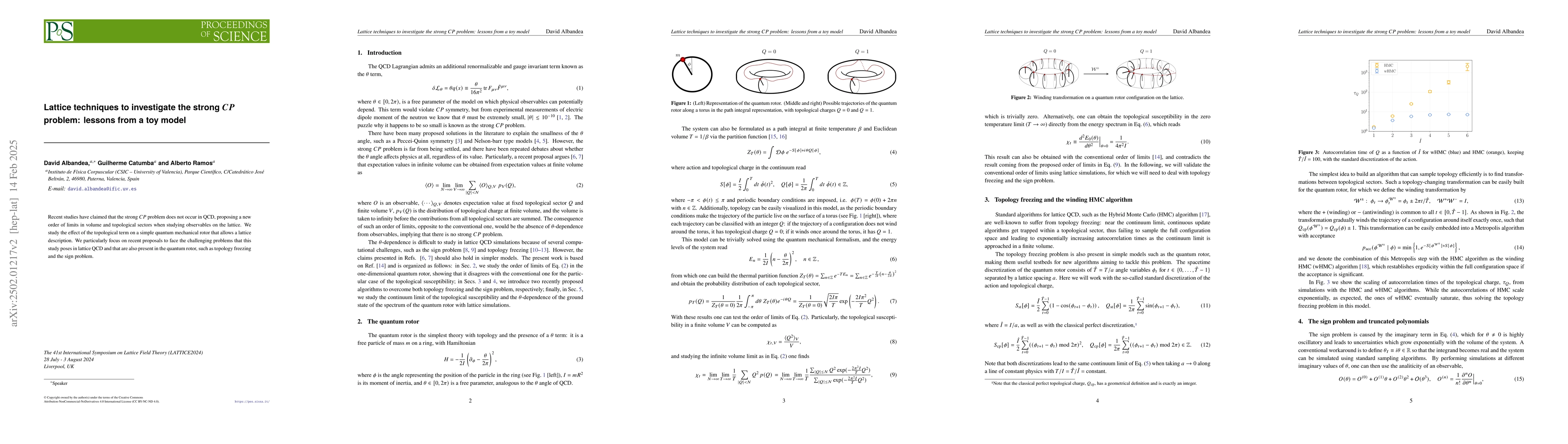Thumbnail for Lattice techniques to investigate the strong $CP$ problem: lessons from
  a toy model