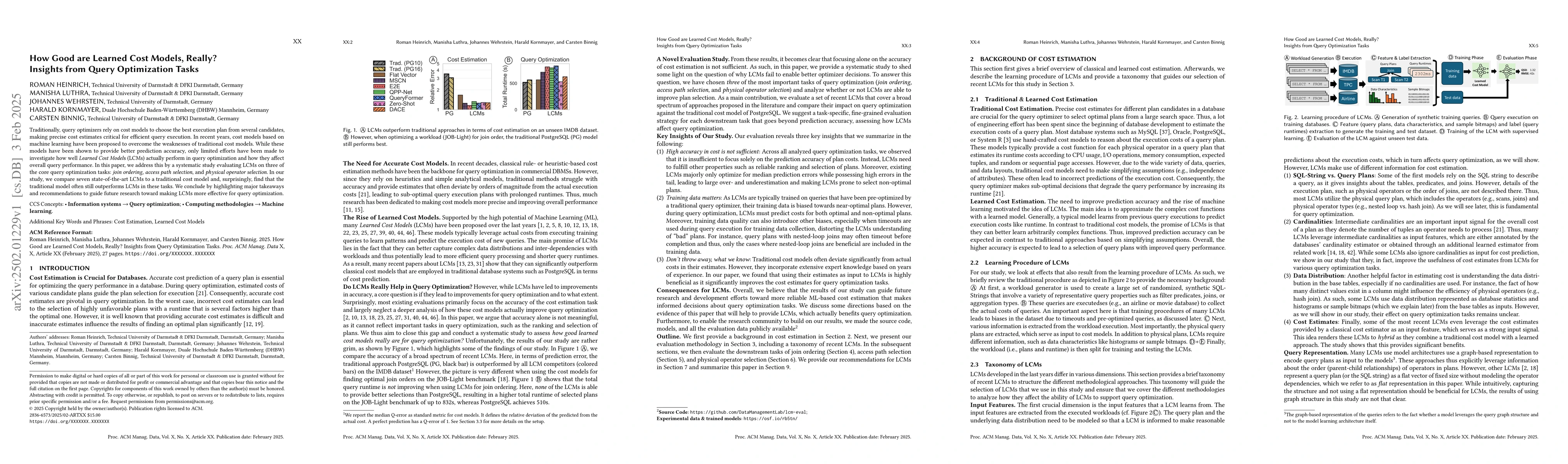 Thumbnail for How Good are Learned Cost Models, Really? Insights from Query
  Optimization Tasks