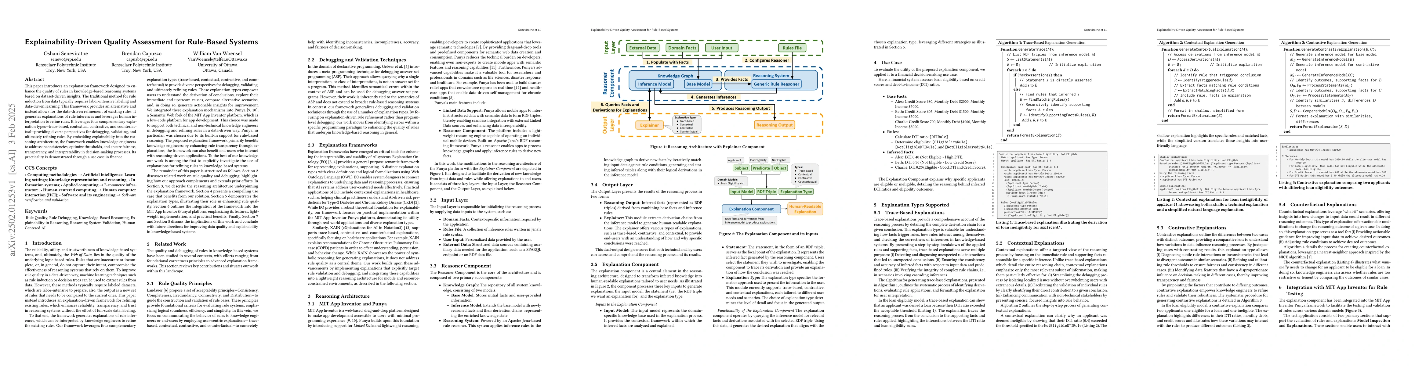 Thumbnail for Explainability-Driven Quality Assessment for Rule-Based Systems