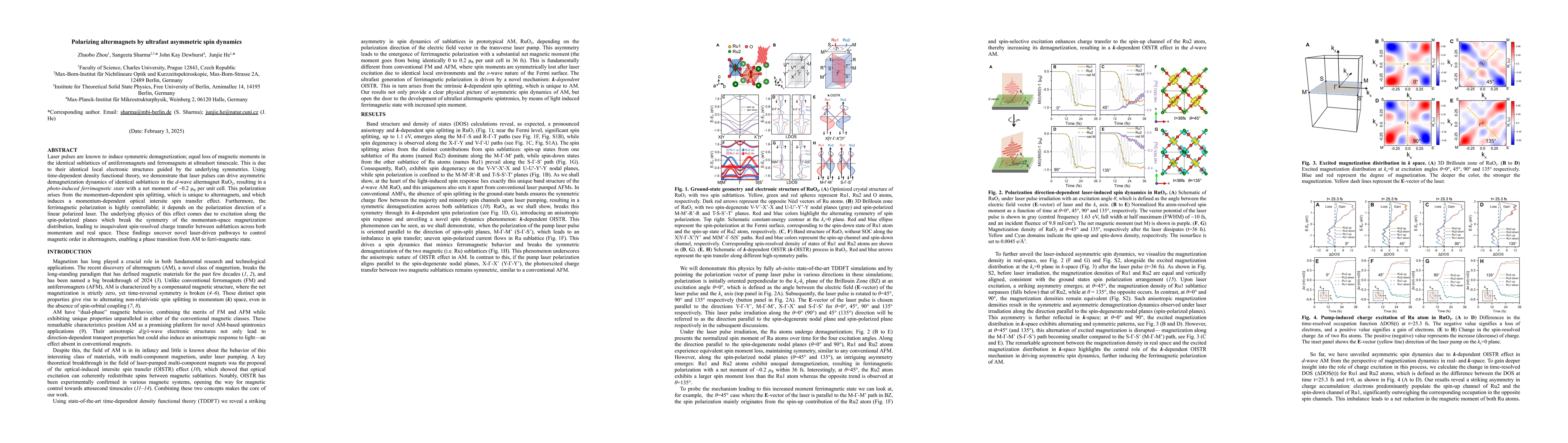 Thumbnail for Polarizing altermagnets by ultrafast asymmetric spin dynamics