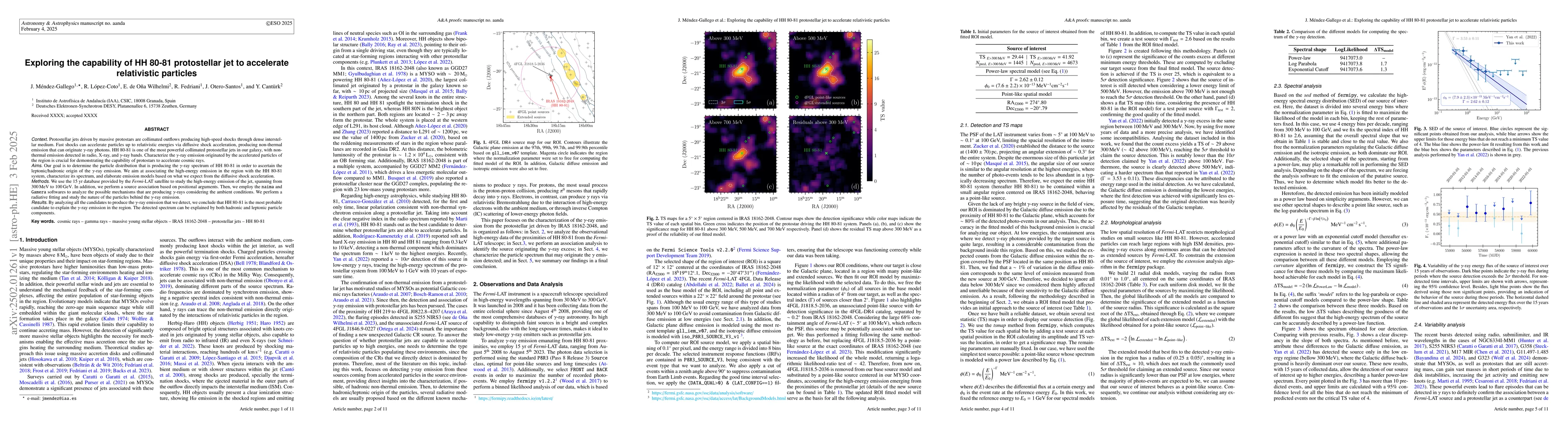 Thumbnail for Exploring the capability of the HH 80-81 protostellar jet to accelerate
  relativistic particles