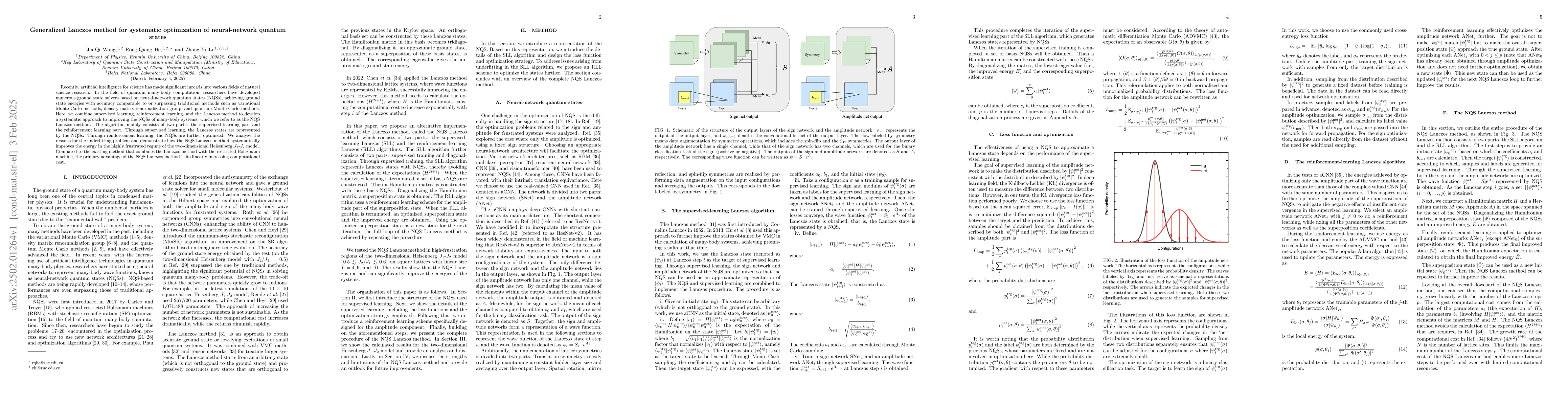 Thumbnail for Generalized Lanczos method for systematic optimization of neural-network
  quantum states