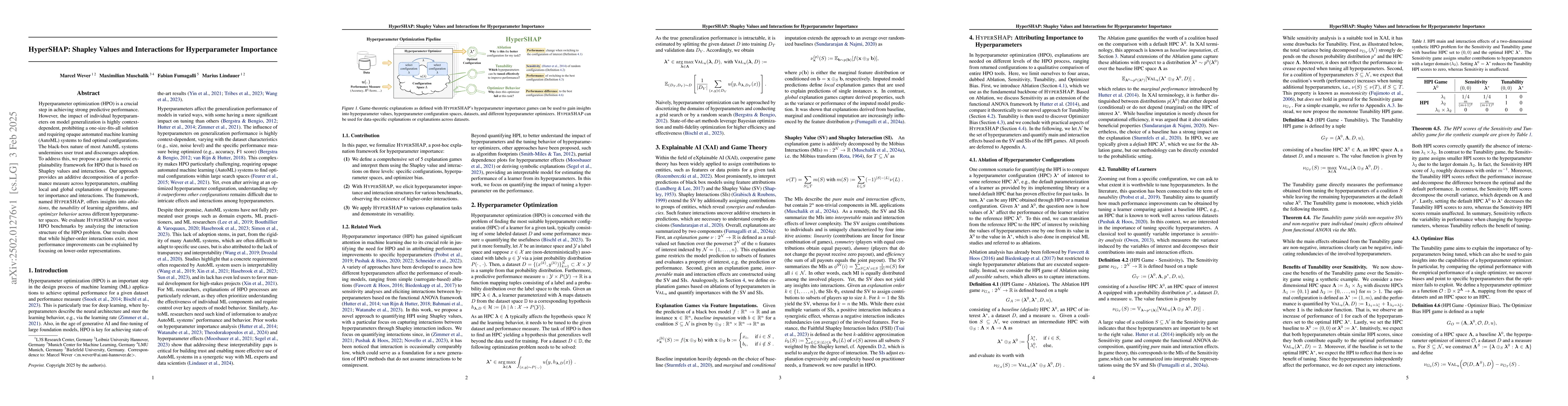 Thumbnail for HyperSHAP: Shapley Values and Interactions for Hyperparameter Importance
