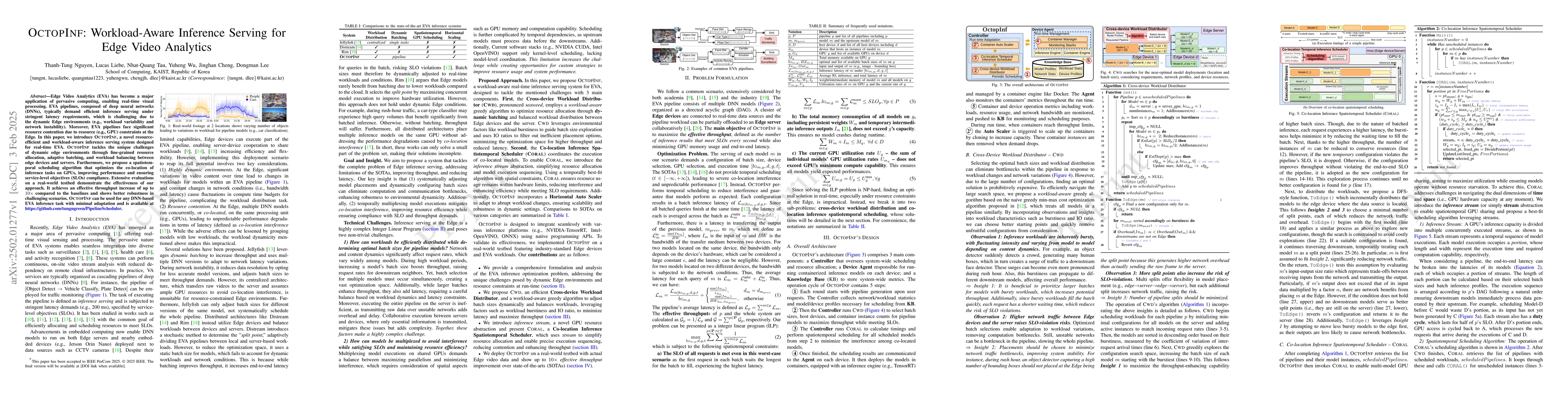 Thumbnail for OCTOPINF: Workload-Aware Inference Serving for Edge Video Analytics