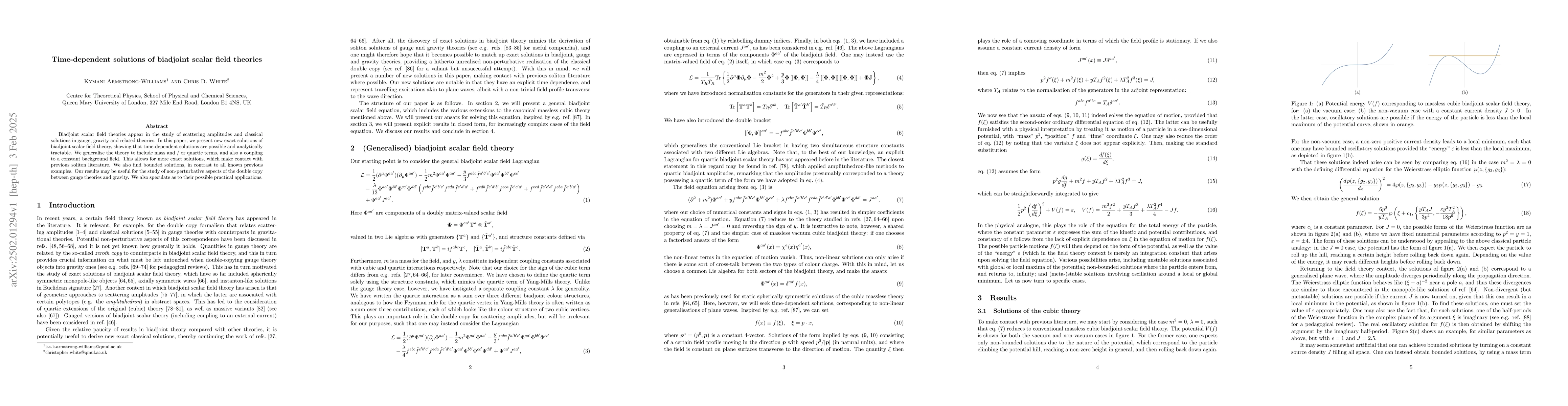 Thumbnail for Time-dependent solutions of biadjoint scalar field theories