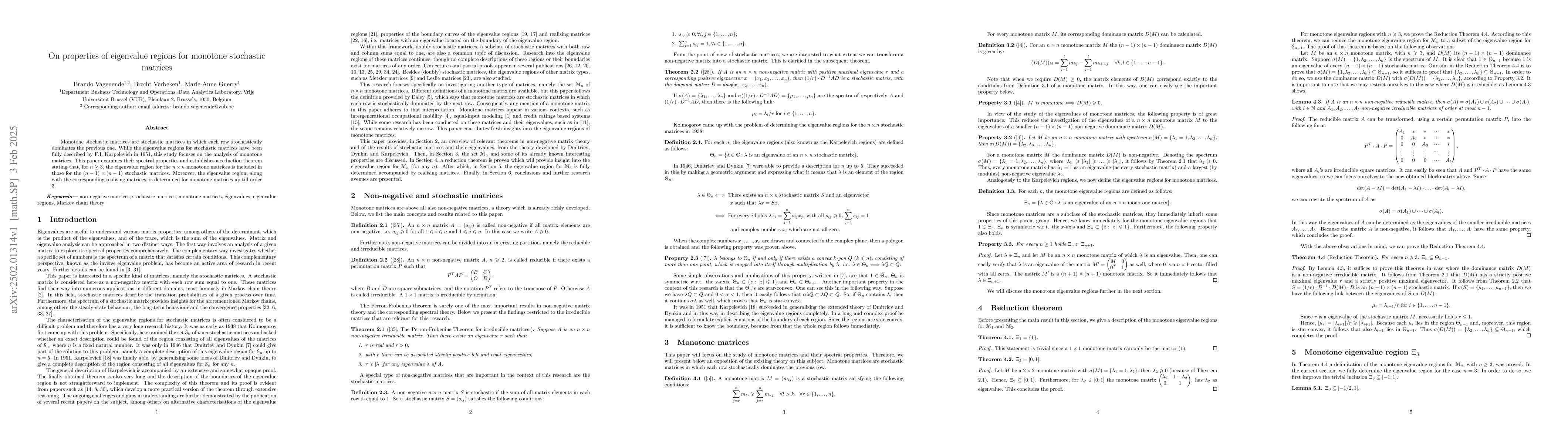 Thumbnail for On properties of eigenvalue regions for monotone stochastic matrices