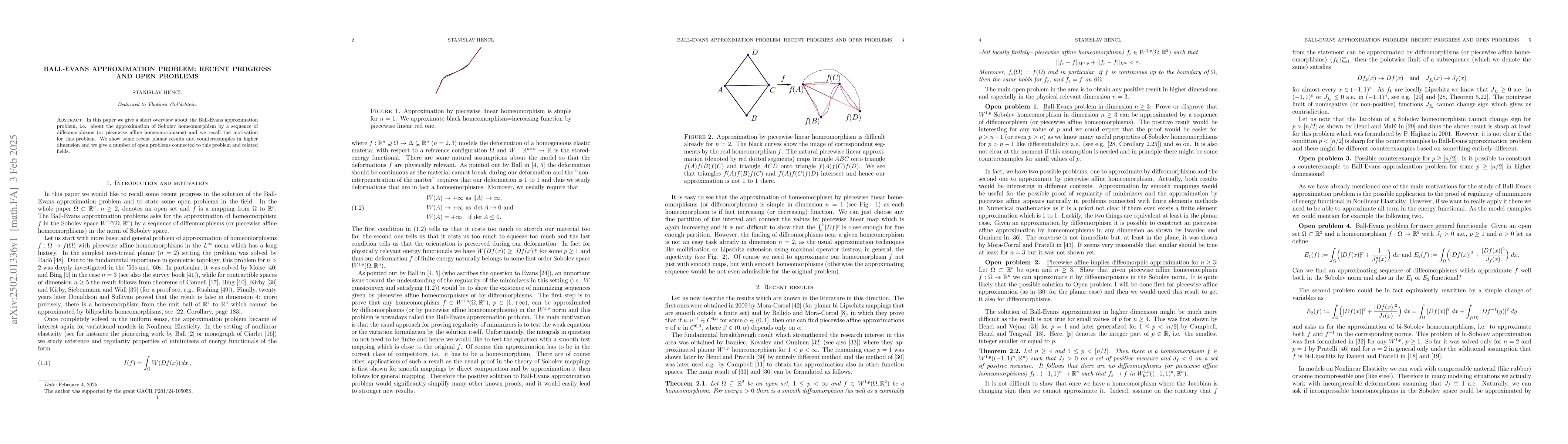 Thumbnail for Ball-Evans approximation problem: recent progress and open problems