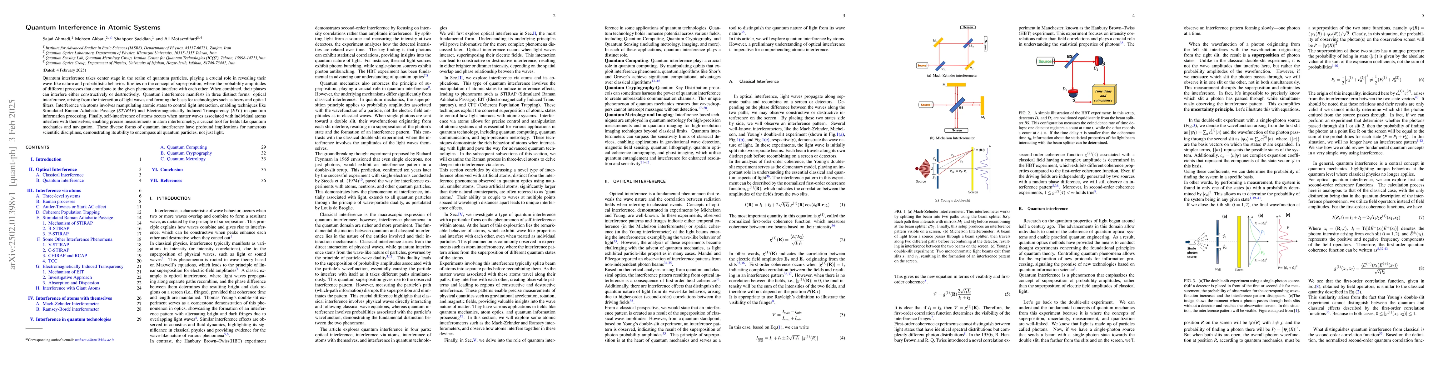 Thumbnail for Quantum Interference in Atomic Systems