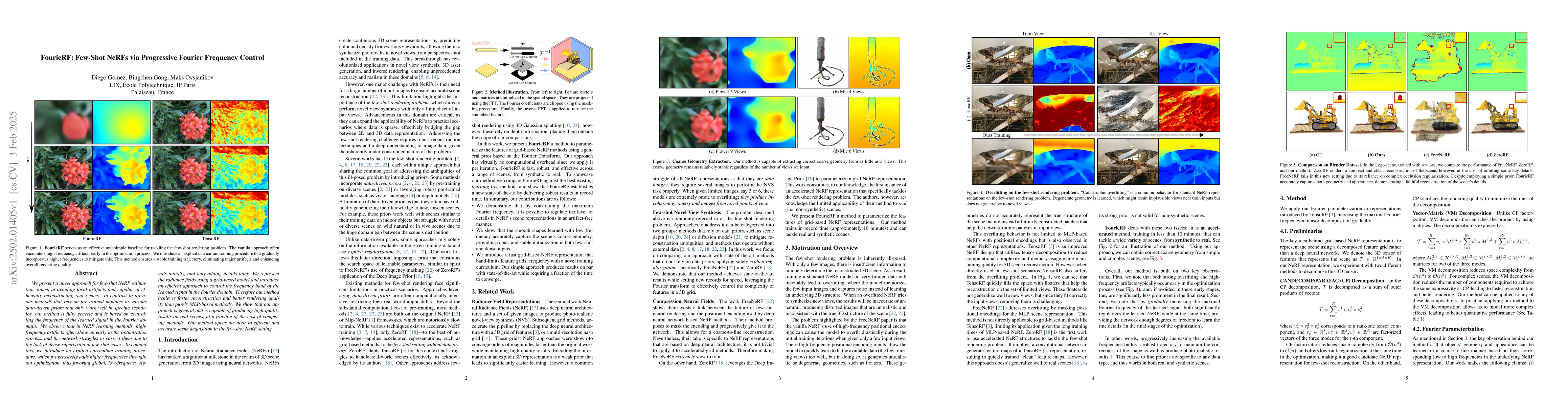 Thumbnail for FourieRF: Few-Shot NeRFs via Progressive Fourier Frequency Control