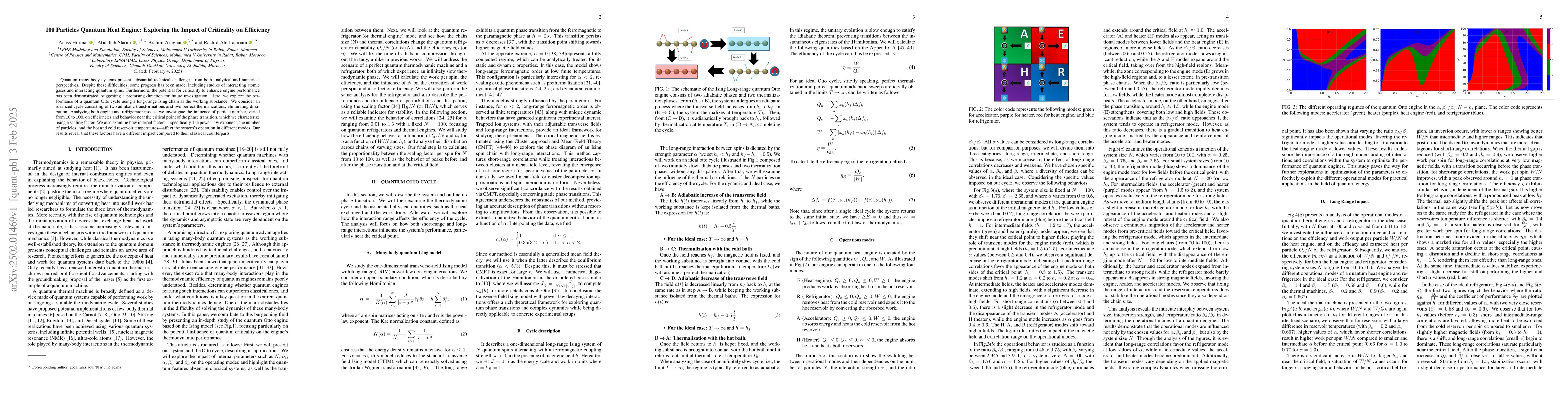 Thumbnail for 100 Particles Quantum Heat Engine: Exploring the Impact of Criticality
  on Efficiency