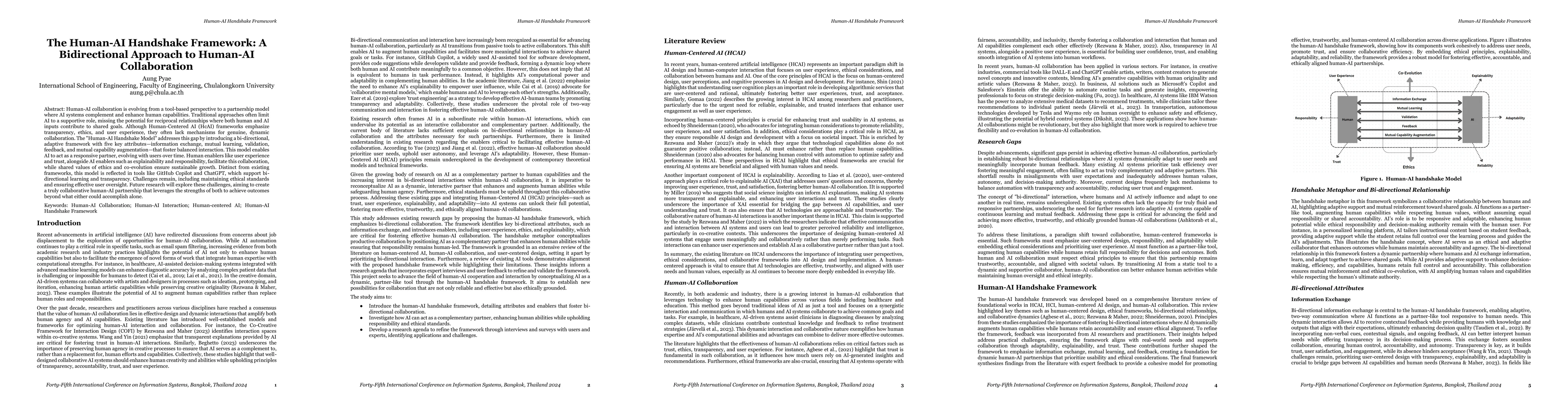 Thumbnail for The Human-AI Handshake Framework: A Bidirectional Approach to Human-AI
  Collaboration