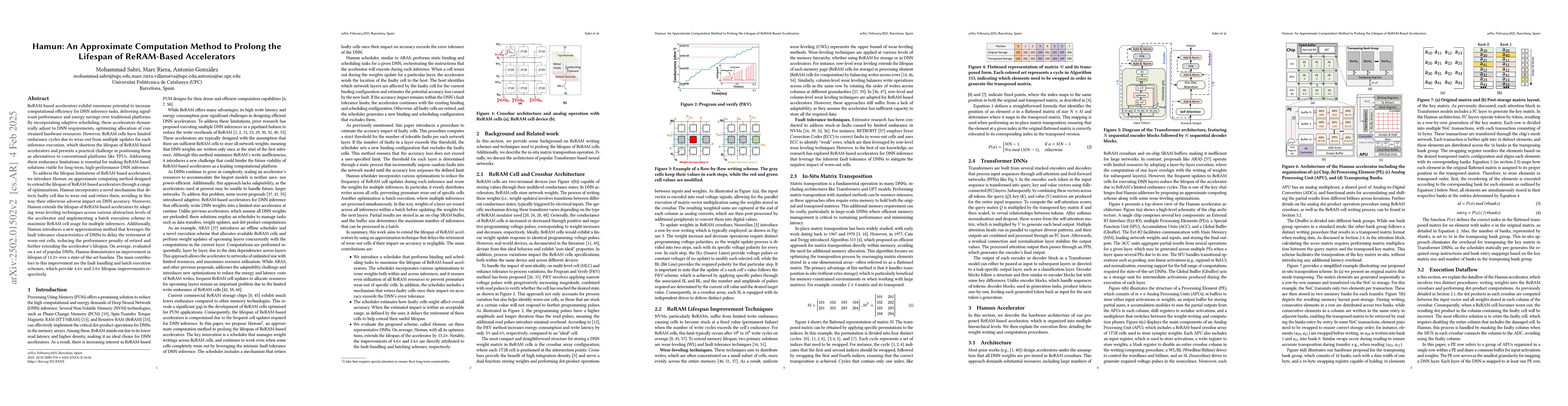 Thumbnail for Hamun: An Approximate Computation Method to Prolong the Lifespan of
  ReRAM-Based Accelerators